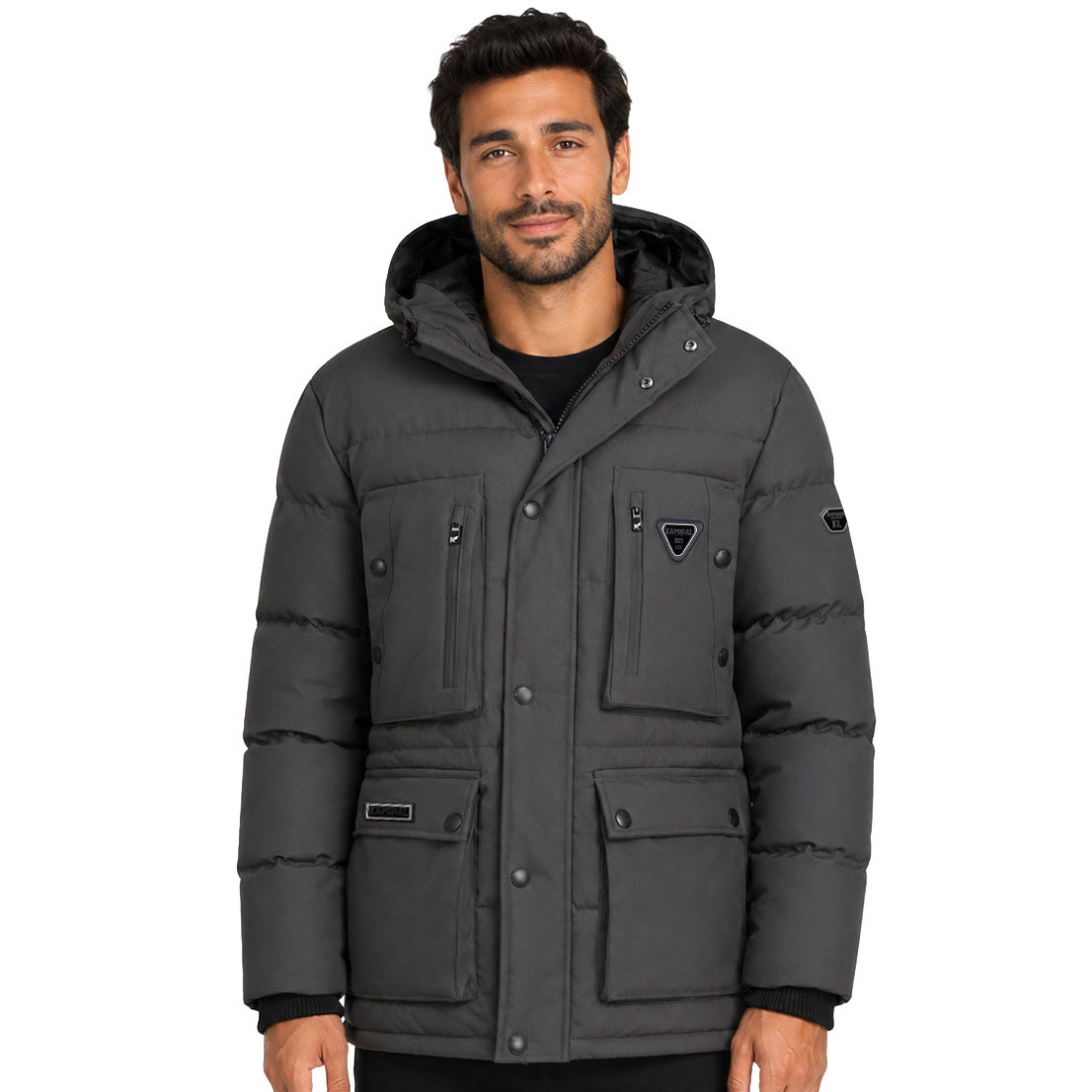 ALBERT Kaporal Homme - Parka Dark Grey a