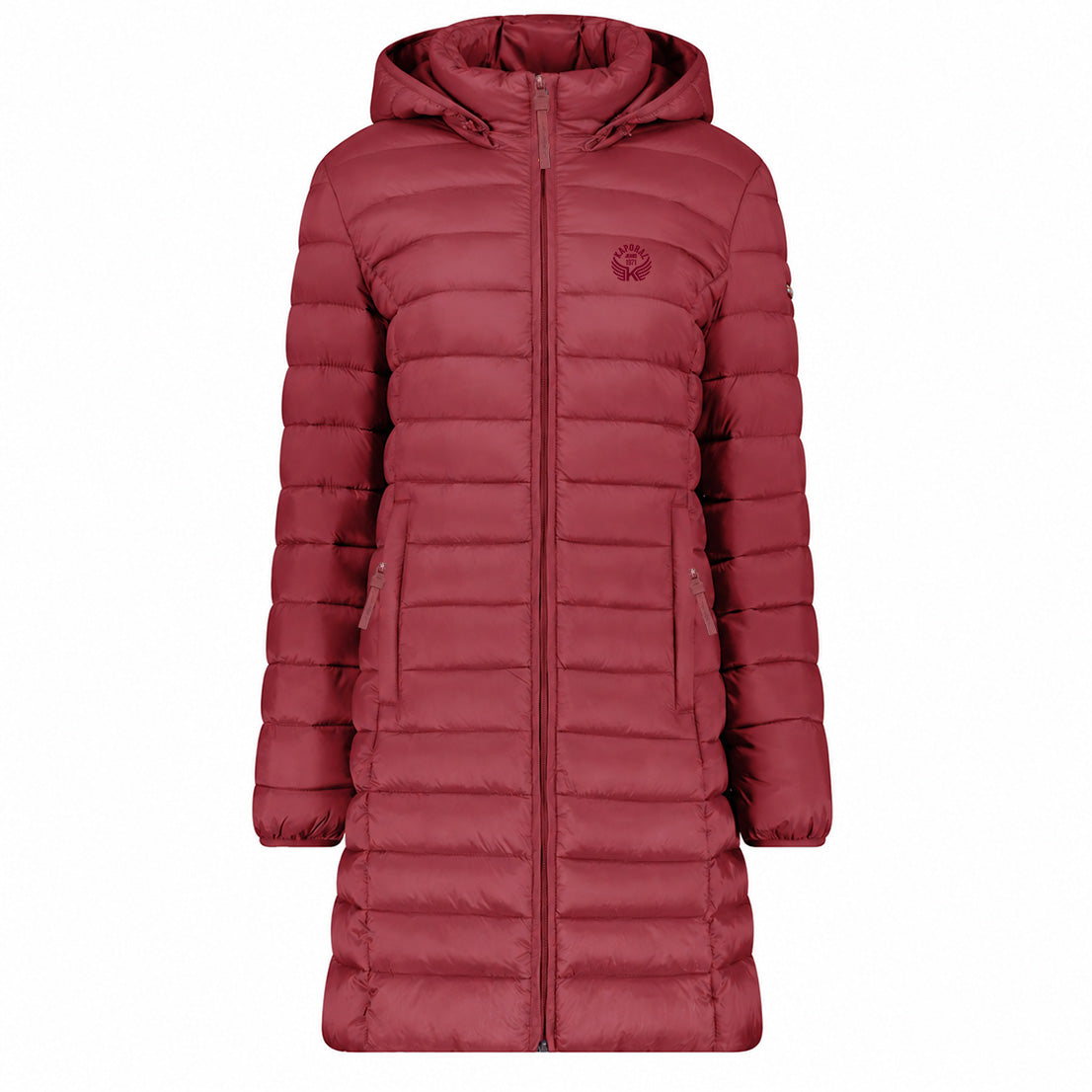 ATIKOLORAL HOOD LONG Femme Bordeaux