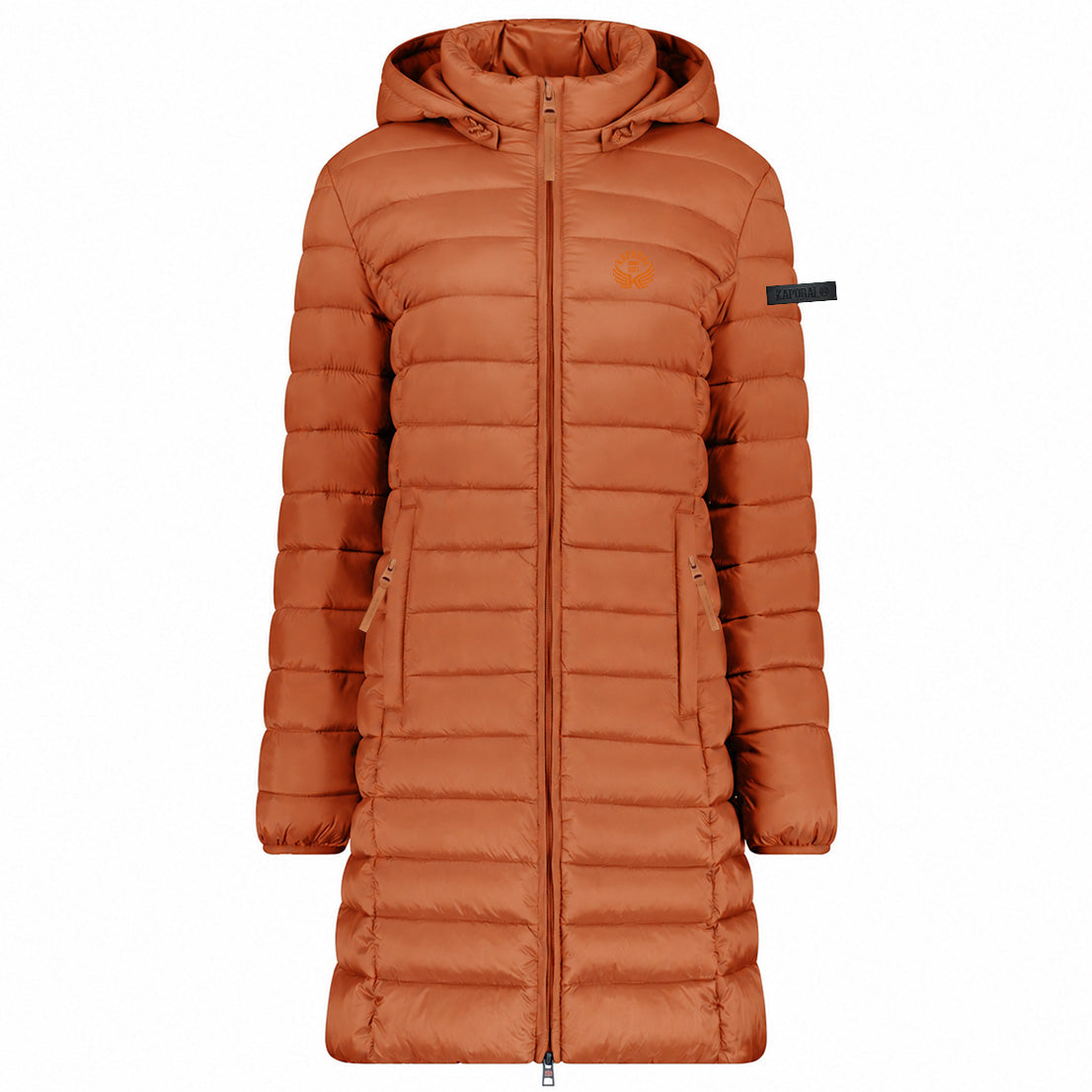 ATIKOLORAL HOOD LONG Femme Camel