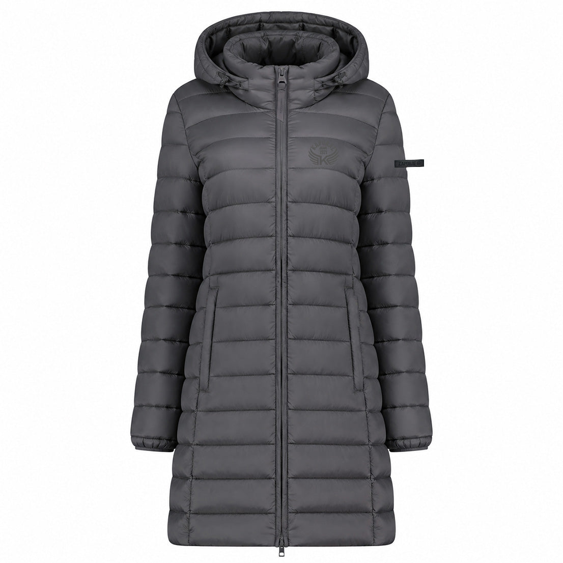 ATIKOLORAL HOOD LONG Femme Gris Fonce