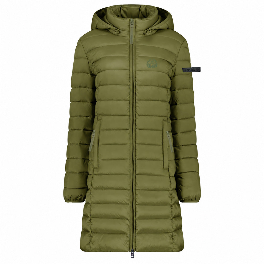 ATIKOLORAL HOOD LONG Femme Olive