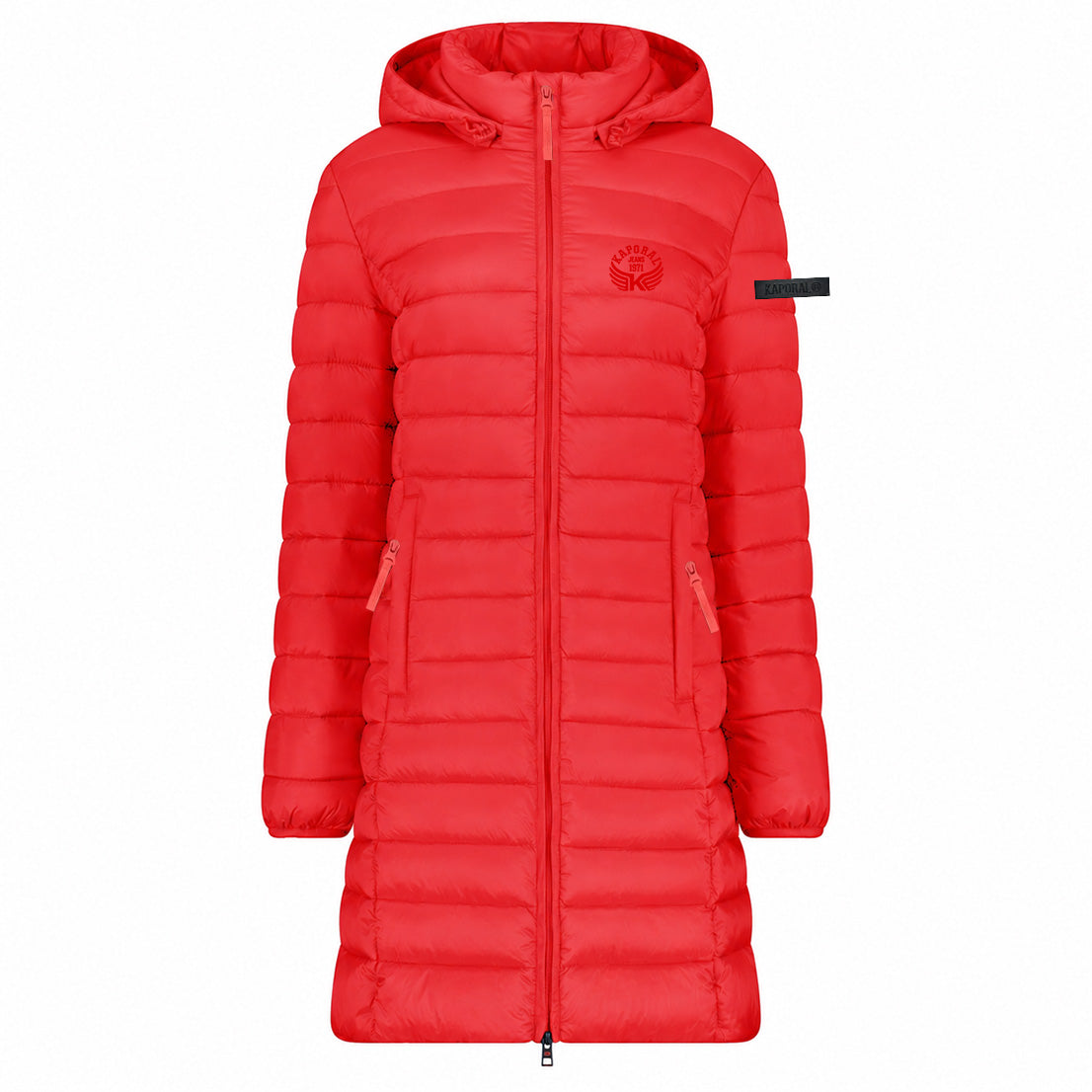 ATIKOLORAL HOOD LONG Femme Rouge
