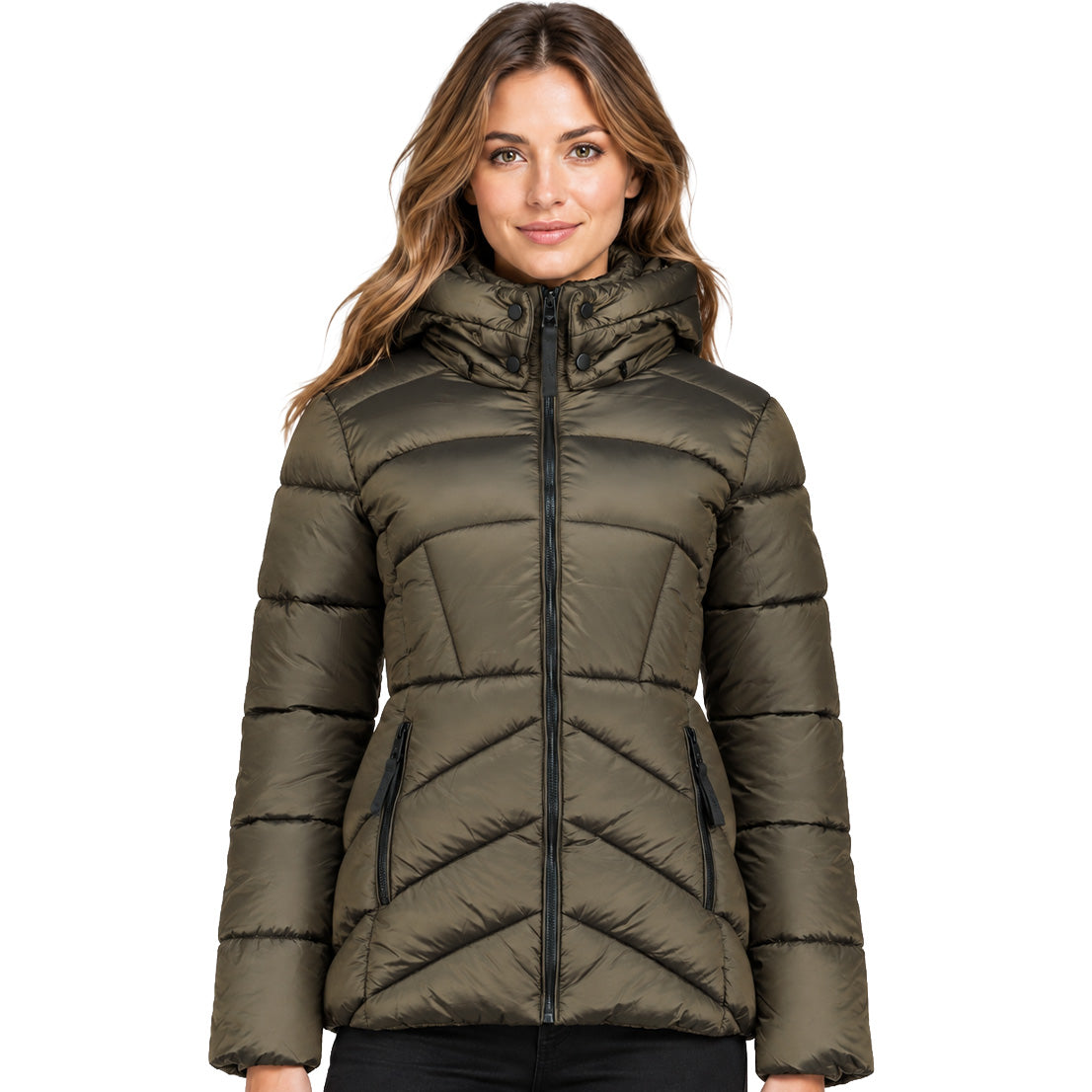 BLANCHEORAL SHORT Femme Kaki
