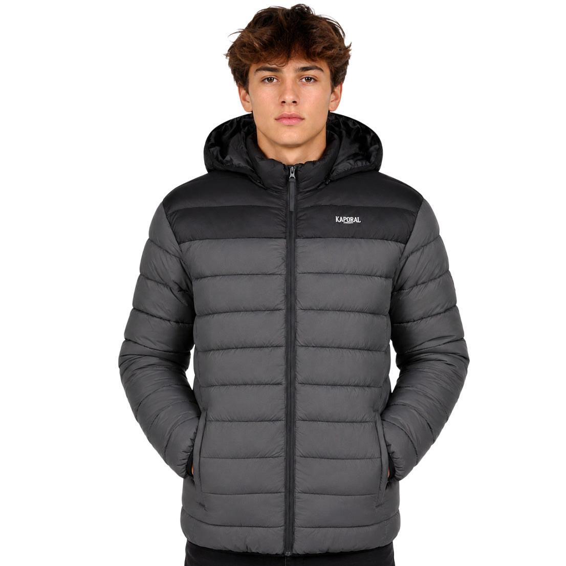 AMIGOCLERC HOOD Kaporal Homme - Doudoune Dark Grey a