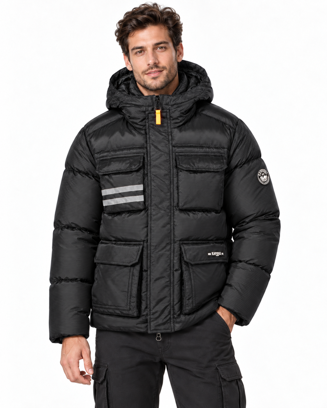 DOLBARYORAL Kaporal Homme - Parka Noir