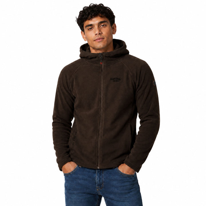 TUGIMORAL HOOD FZ Homme Marron