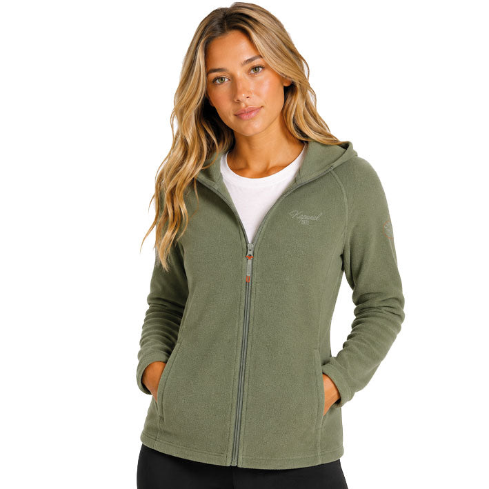 TUGOODORAL HOOD FZ Femme Kaki