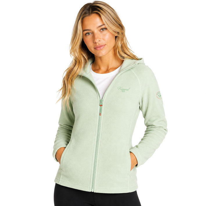 TUGOODORAL HOOD FZ Femme Vert Amande