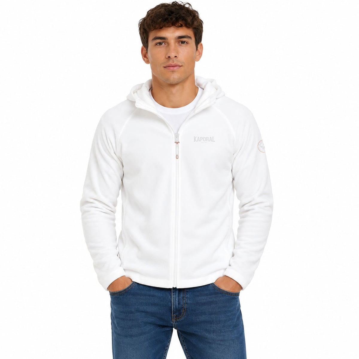 TUGOODORAL HOOD FZ Homme Blanc Casse