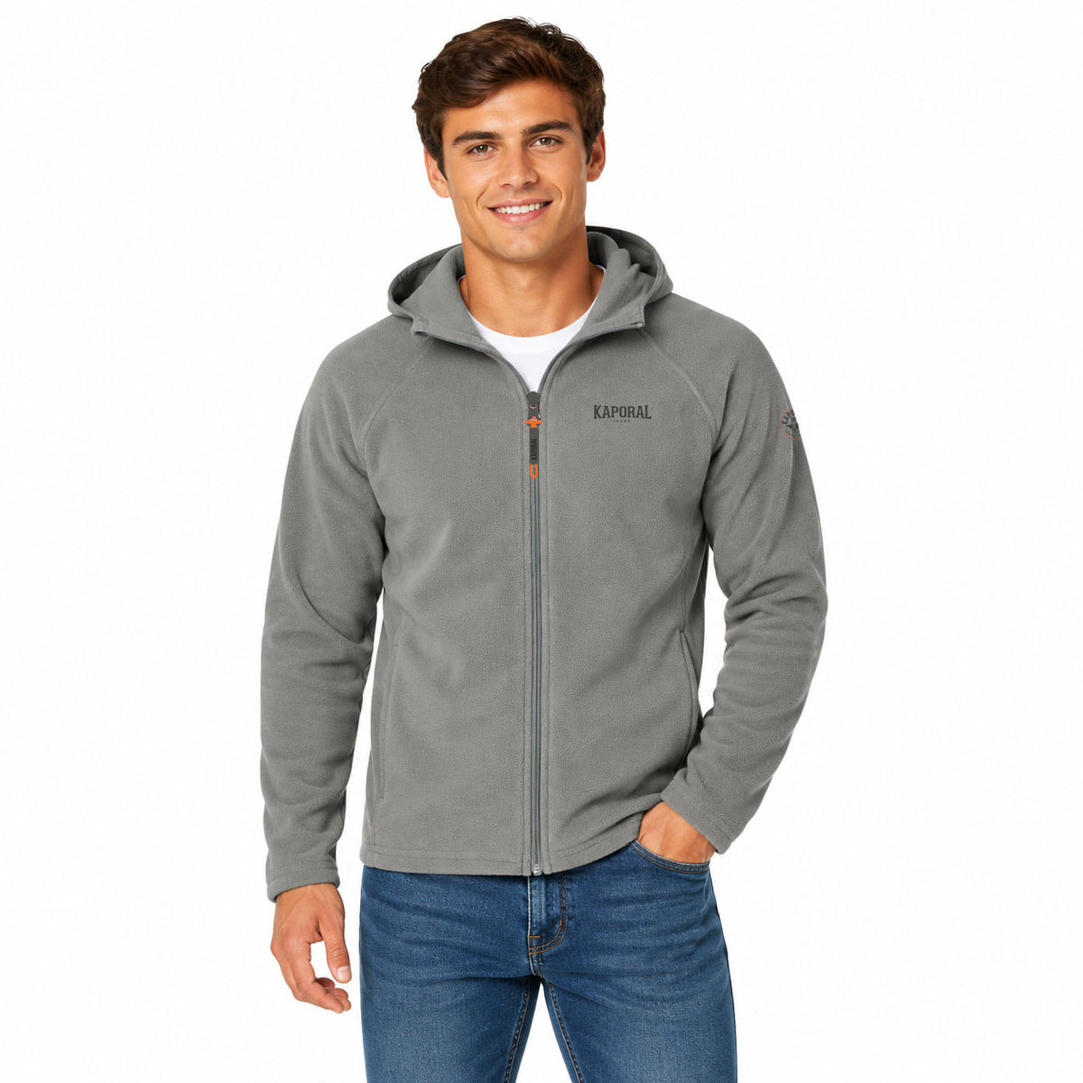 TUGOODORAL HOOD FZ Homme Gris Fonce