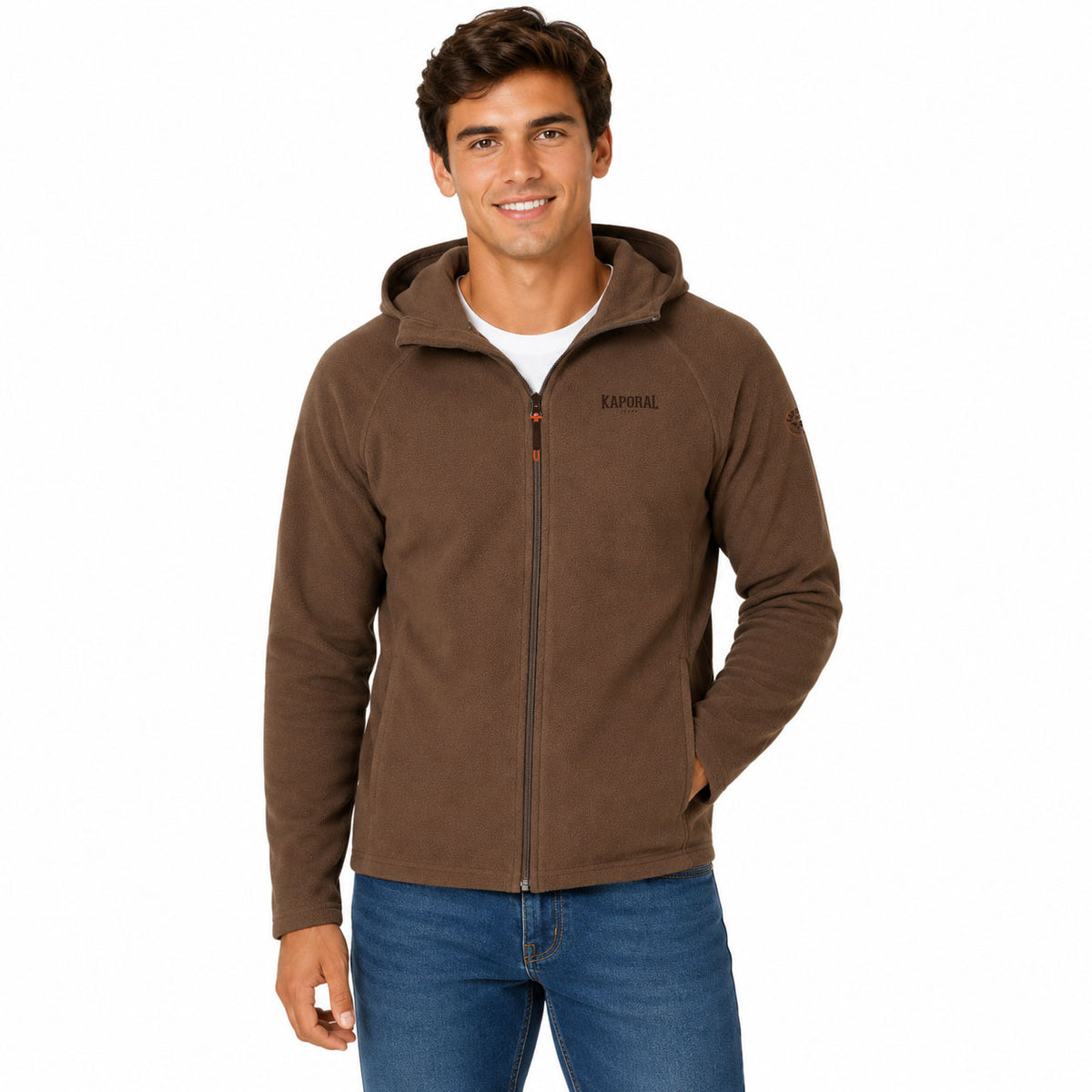 TUGOODORAL HOOD FZ Homme Marron