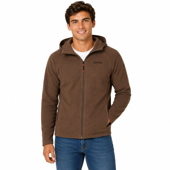 TUGOODORAL HOOD FZ Homme Marron