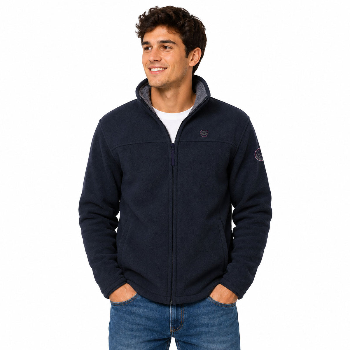 USINEORAL Homme Marine Gris Fonce