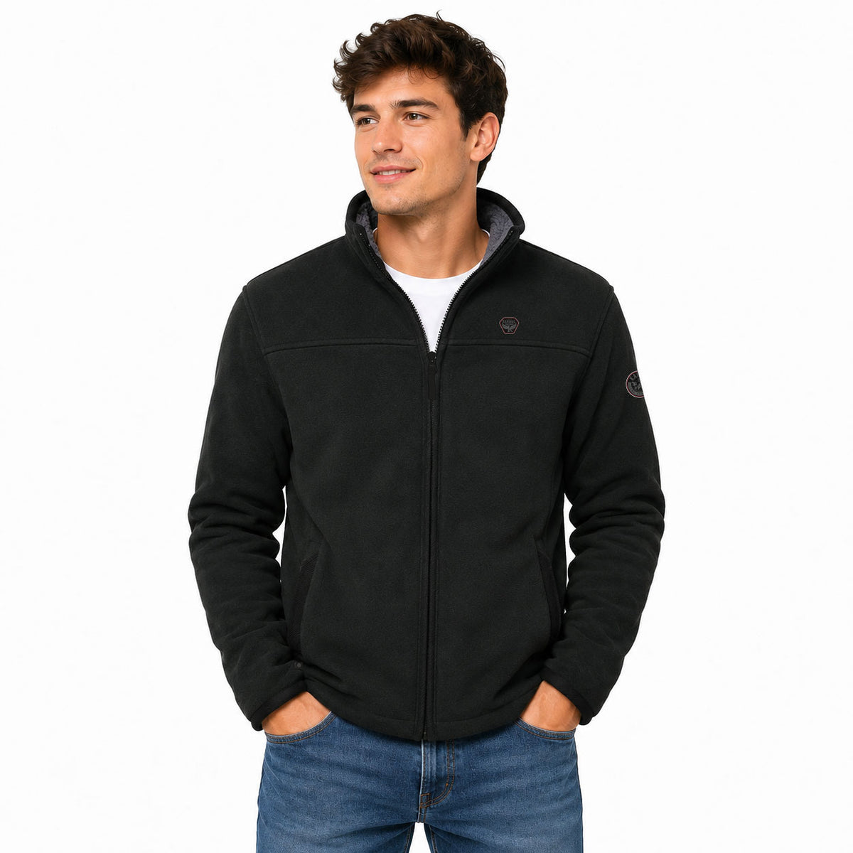 USINEORAL Homme Noir Gris Fonce