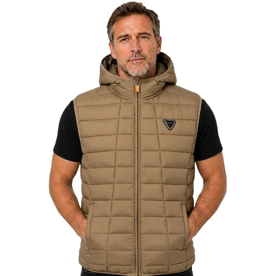VAIPTER HOOD Kaporal Homme - Veste sans manches Taupe a