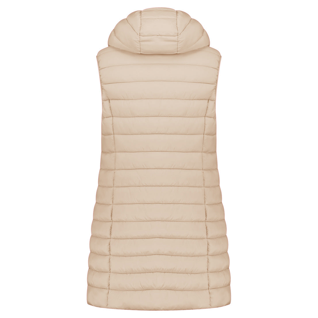 VATIKOLORAL HOOD LONG Femme Beige