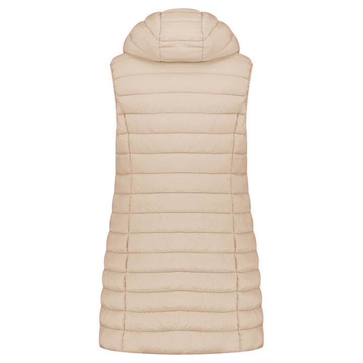 VATIKOLORAL HOOD LONG Femme Beige