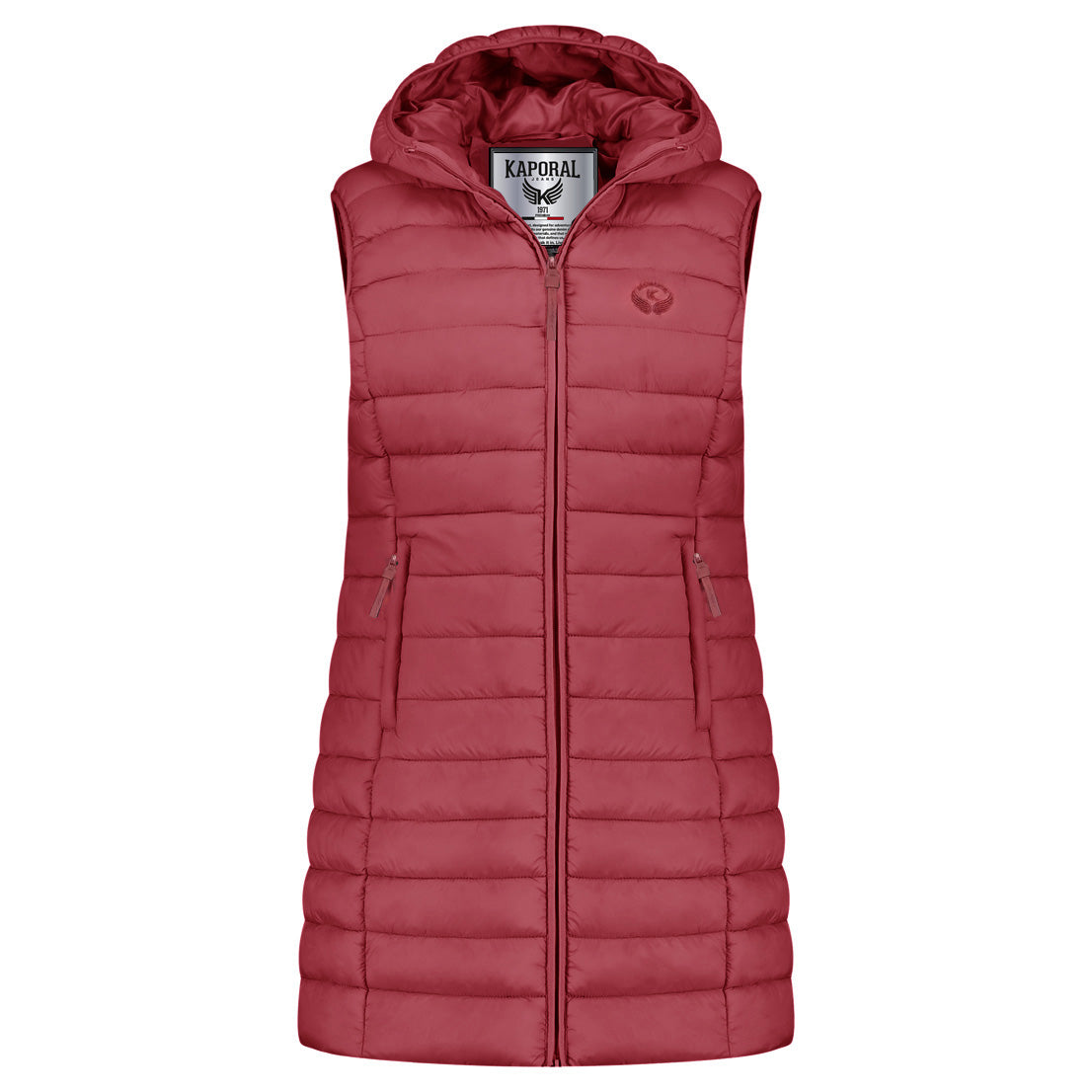 VATIKOLORAL HOOD LONG Femme Bordeaux
