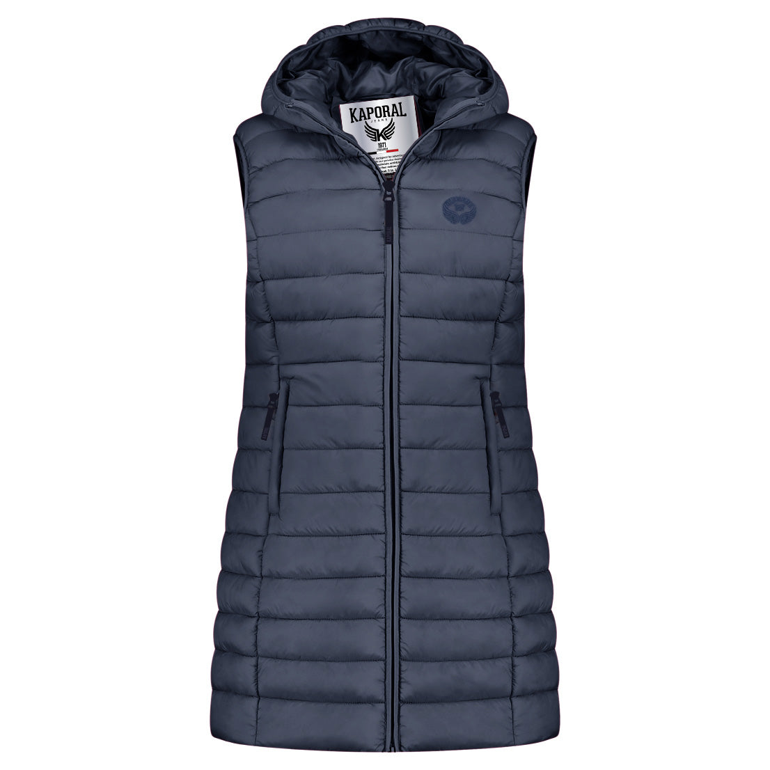VATIKOLORAL HOOD LONG Femme Marine