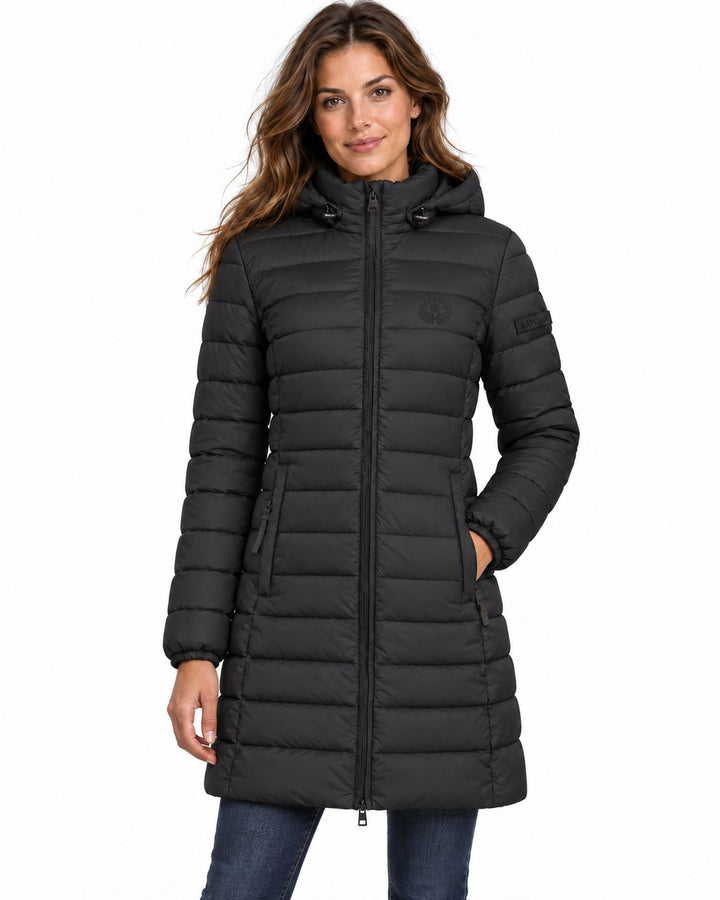 ATIKOLORAL HOOD LONG Kaporal Femme - Doudoune Noir